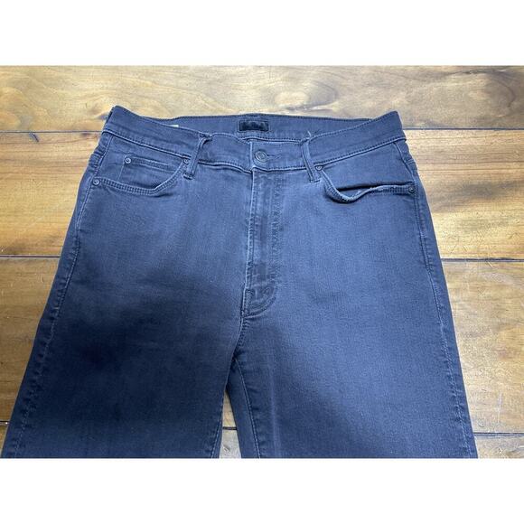 Mother Women's Stunner Zip Ankle Step Fray Not Guilty Black Jeans, Size 28 - Picture 3 of 13